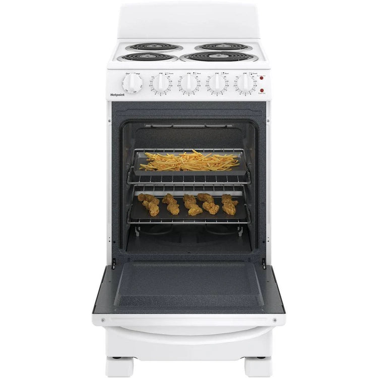 20 In. 4 Burner Element Free-Standing Electric Range in White