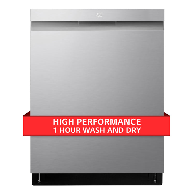 24'' Top Control Smart Built-in Stainless Steel Tub Dishwasher with 3rd Rack, Quadwash Pro and 42dba - Stainless Steel