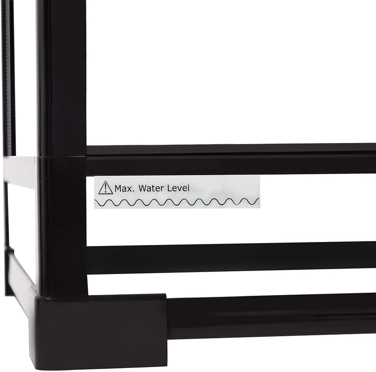 50 Gallon Reptile Glass Terrarium Tank Double Hinge Door with Screen Ventilation Large Reptile Terrarium 36" X 18" X 18"(Knock-Down)