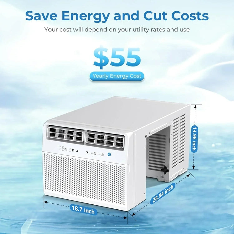 Antarctic Star U-Shaped Air Conditioner Window 12000BTU Window Air Conditioner Cools