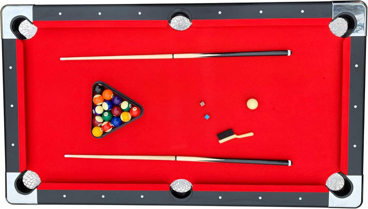Hathaway Fairmont 6 Ft Portable Pool Table, Adults Folding Billiards Tables for Game Room with Easy Foldable Storage
