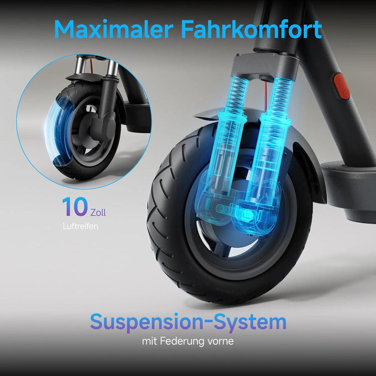 Xiaomi E-Scooter with German Road Legal (Max 20 Km/H, up to 70 Km Range & 25 Percent Incline, Pneumatic Tyres, Dual Brakes, Display, Aluminium Body