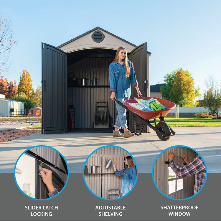 Lifetime 8 Ft. X 10 Ft. Outdoor Storage Shed