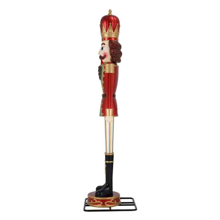Animated Christmas Nutcracker Blow Mold Decoration, Multicolor, 9', by Holiday Time