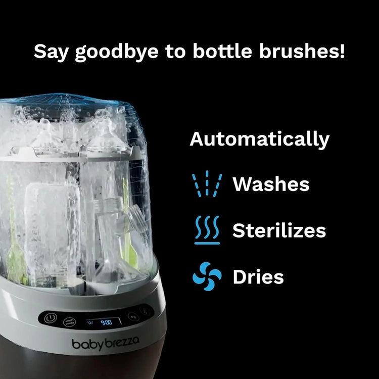 Baby Bottle Washer Pro - Bottle Washer, Sterilizer + Dryer - All in One Machine Cleans Bottles, Pump Parts, & Sippy Cups - Replaces Hand Washing