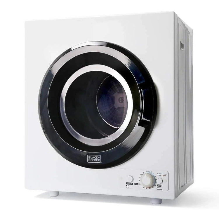 Black+Decker 3.5 Cu. Ft.. Portable Dryer - White Black