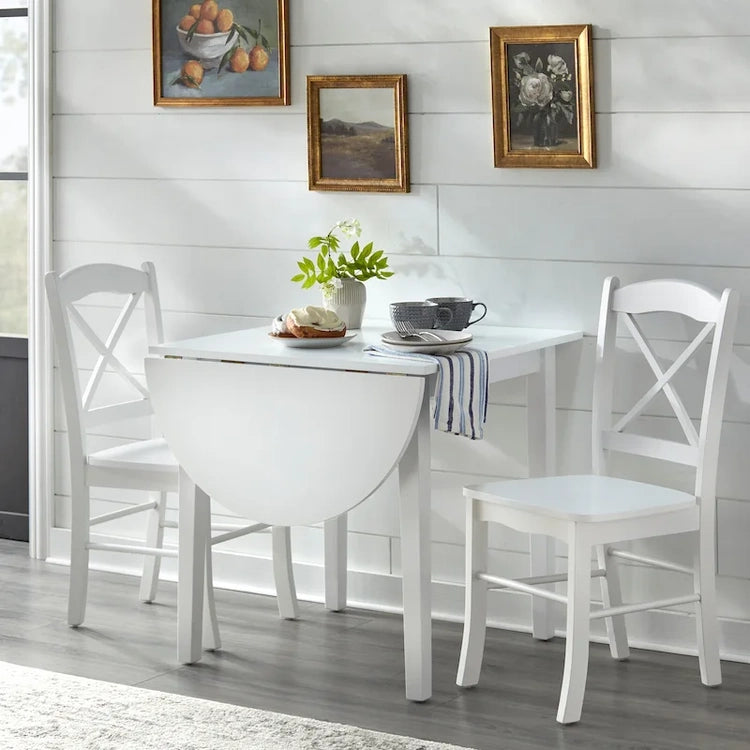 Simple Living Country Cottage Drop Leaf 3-Piece Dining Set