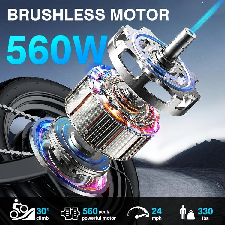 Electric Bike for Adults Teens Folding E-Bike Commuter City Foldable E-Bike Motor 48V 24MPH