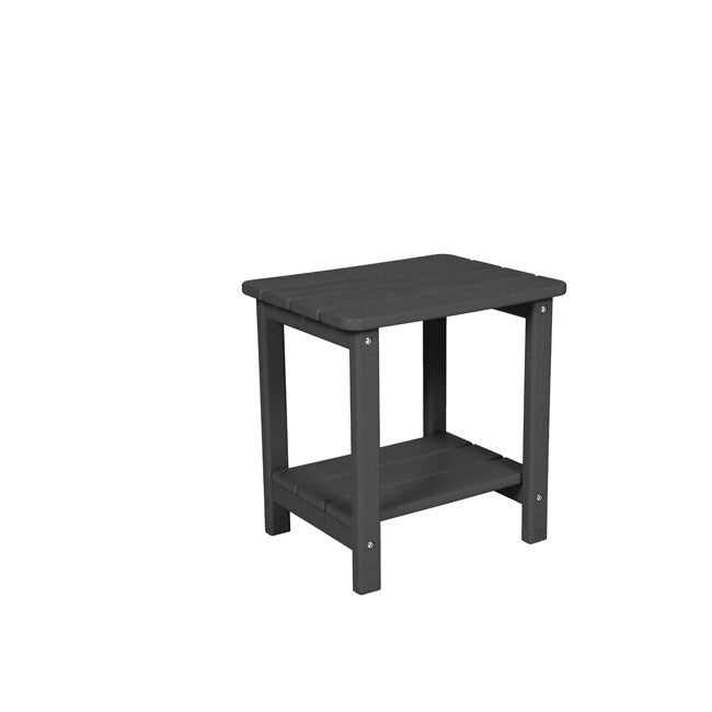 3-Piece Patio Set 2 Oversized Chaise Lounges (5-Position, Wheels, Cup Holder) + Side Table, All-Weather Wood Texture