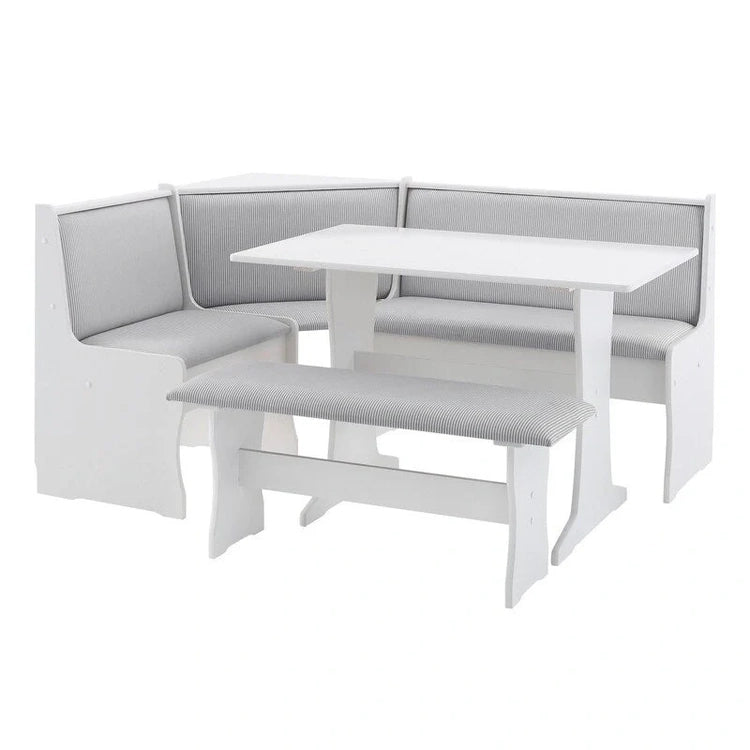Sedley Farmhouse Nook Dining Set with Storage