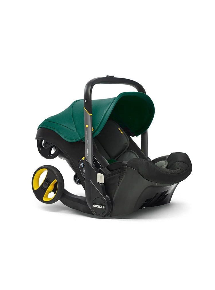 Infant Car Seat Stroller with Latch Base - Midnight Edition, Car to Stroller in Seconds, Aircraft Approved, Includes Essentials Bag