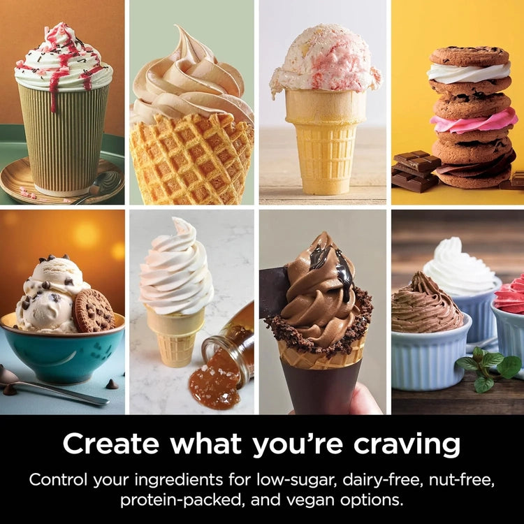Swirl by Creami Ice Cream and Soft Serve Maker, Sorbet, Milkshake, Frozen Yogurt, Low Calories Program & More, 13-in-1, Soft Serve Handle