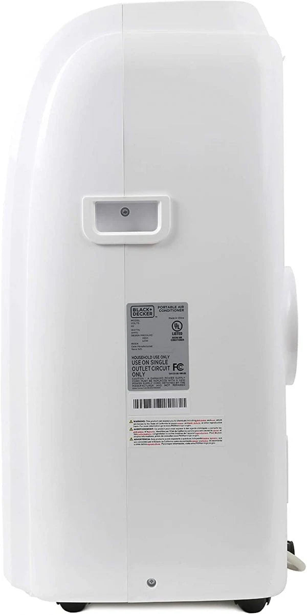 Black+decker 14,000 BTU Portable Air Conditioner with Heat and Remote Control, White