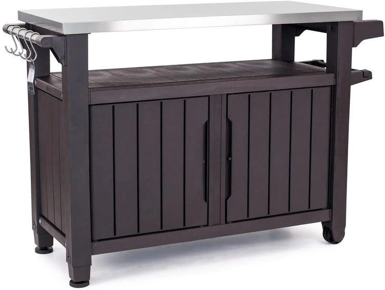 Keter Unity Xl Portable Outdoor Table and Storage