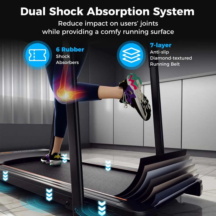2.5 HP Walking Treadmill for Senior with Long Handrail, 300 Lbs Capacity, Recovery Fitness Exercise Machine for Home with Pulse Sensors