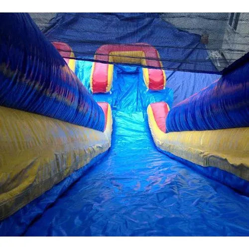 20ft High Dual Lane Inflatable Water Slide with Pool Wetdry