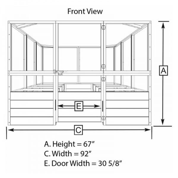 Deer Proof Cedar Complete Raised Garden Bed Kit 8 X 8 X 20'