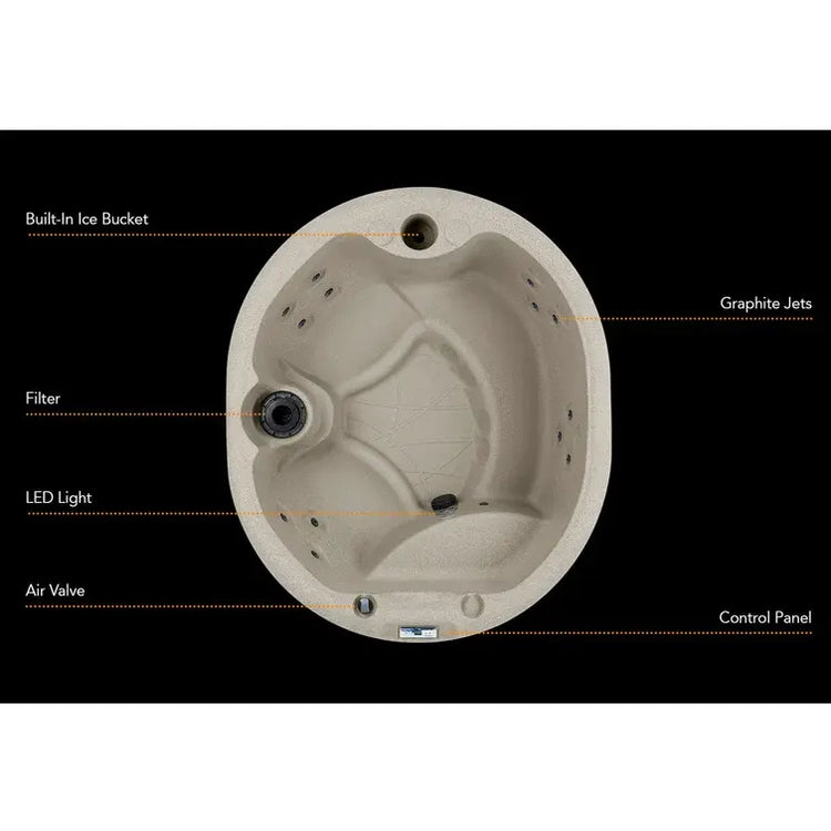 Lifesmart Spas 4 - Person 13 - Jet Oval Plug and Play Hot Tub