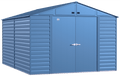 Arrow Select Steel Storage Shed, 10x14, Blue Grey