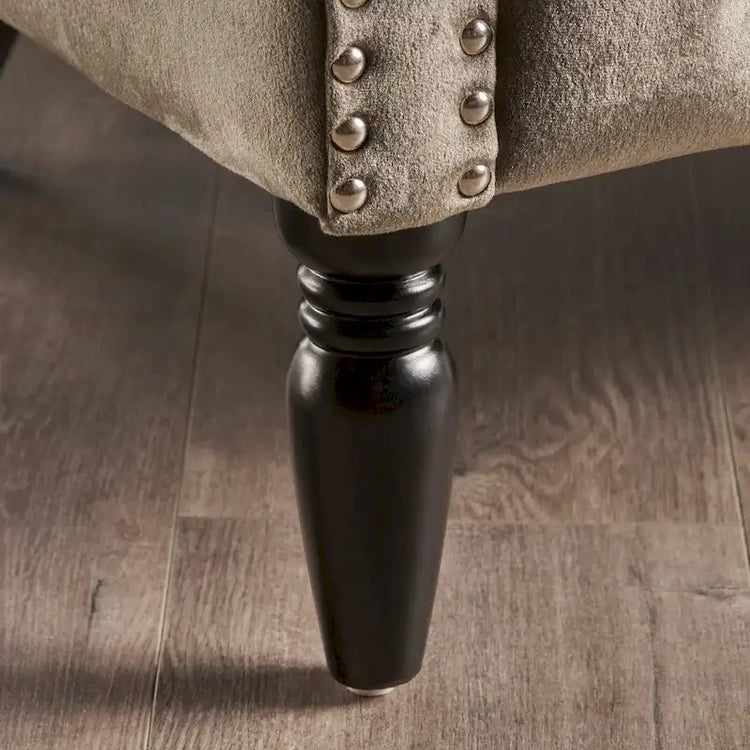 Milani Velvet Tufted Scroll Arm Loveseat by Christopher Knight Home