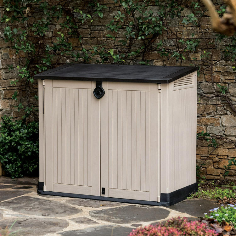 Keter Store-It-Out Midi 30-Cu. Ft. All-Weather Resin Storage Shed, Beige