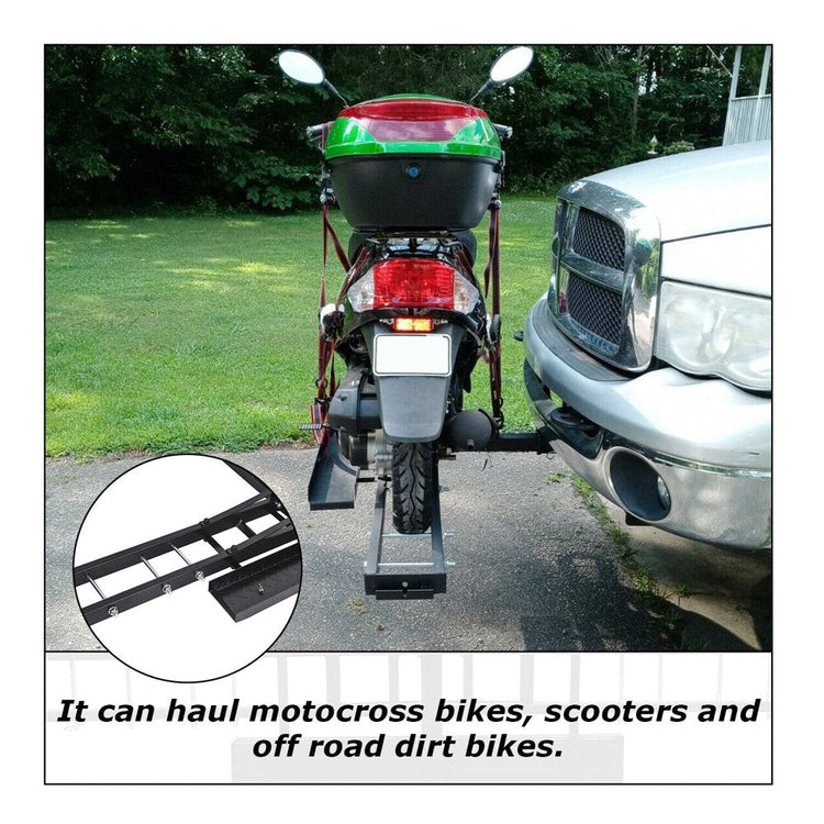 Kojem 500 Lbs Heavy Duty Motorcycle Dirt Bike Scooter Carrier Hitch Rack