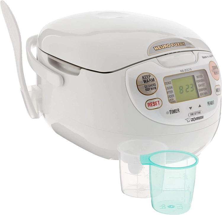 Zojirushi, Made in Japan Neuro Fuzzy Rice Cooker, 5.5-Cup, White