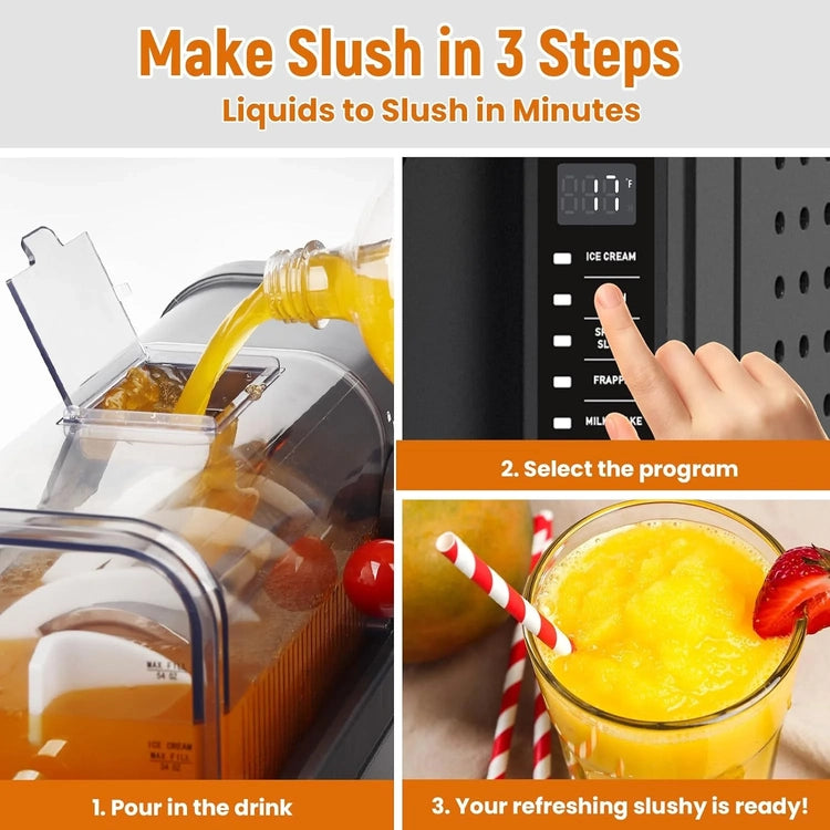 Soft Serve Ice Cream Machine, Slushy Machine for Home