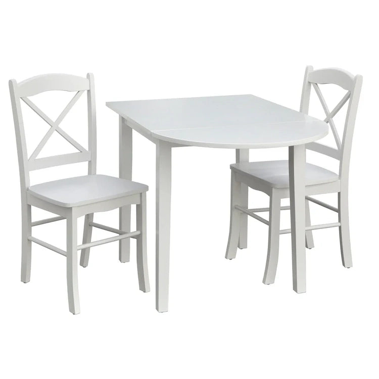 Simple Living Country Cottage Drop Leaf 3-Piece Dining Set