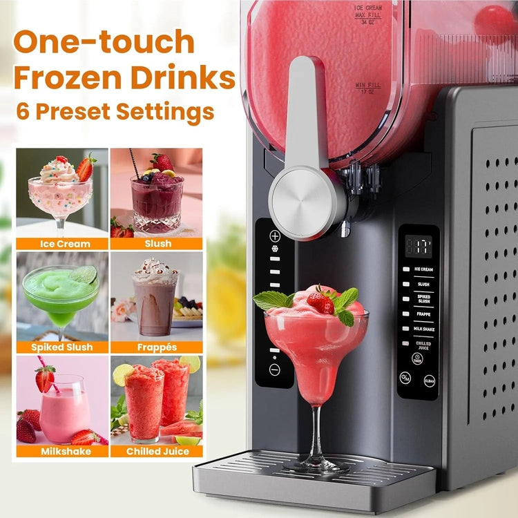 Soft Serve Ice Cream Machine, Slushy Machine for Home