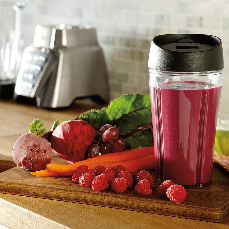 Oster Blender, Pro 1200 with Glass Jar, 24-Ounce Smoothie Cup, Brushed Nickel