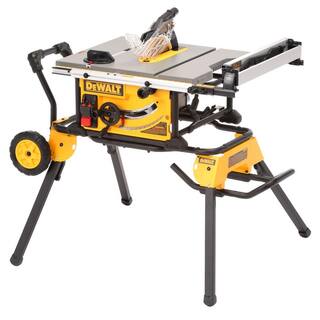 15 Amp Corded 10 In. Job Site Table Saw with Rolling Stand DWE7491RS