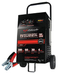 Schumacher Electric Wheeled Battery Charger and Engine Starter, SC1446,2-in-1, Manual Timer Control, 300 Crank Amps, 6 Volts, 12 Volts, for Car, Suv