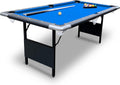 Hathaway Fairmont 6 Ft Portable Pool Table, Adults Folding Billiards Tables for Game Room with Easy Foldable Storage