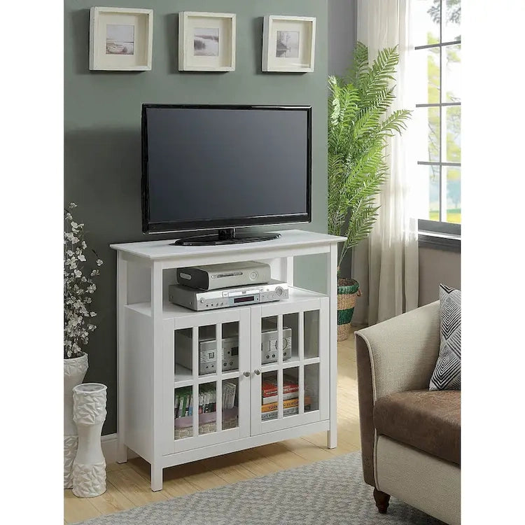 Convenience Concepts Big Sur Highboy 40 Inch TV Stand with Storage Cabinets