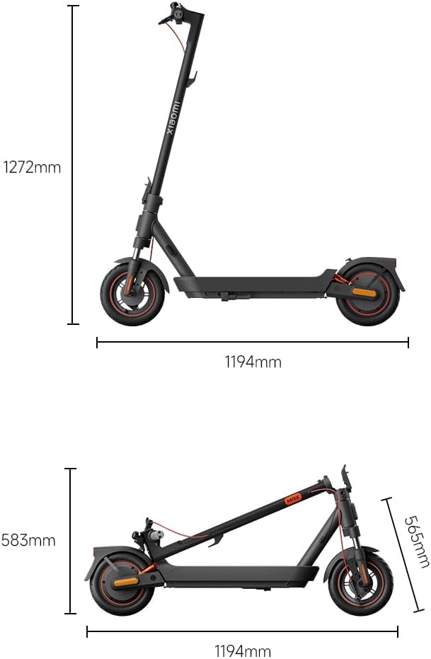 Xiaomi E-Scooter with German Road Legal (Max 20 Km/H, up to 70 Km Range & 25 Percent Incline, Pneumatic Tyres, Dual Brakes, Display, Aluminium Body