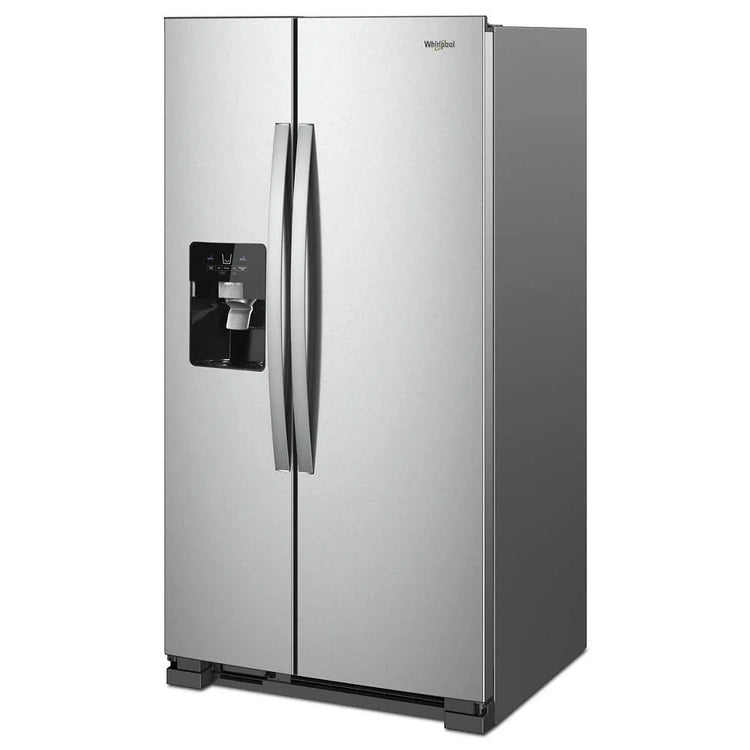 36-Inch Wide Side-by-Side Refrigerator - 24 Cu. Ft.. Stainless Steel