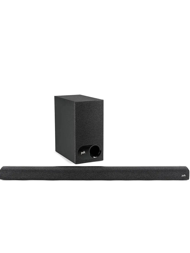 Polk Audio Signa S2 Low Profile TV Sound Bar, with 4K & HD Tvs, Wireless Subwoofer, Includes Hdmi & Optical Cables, Bluetooth Enabled, Black