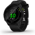 Garmin Forerunner 55 GPS Running Smartwatch, Heart Rate Monitor, Pacepro, 2-Week Battery, Black