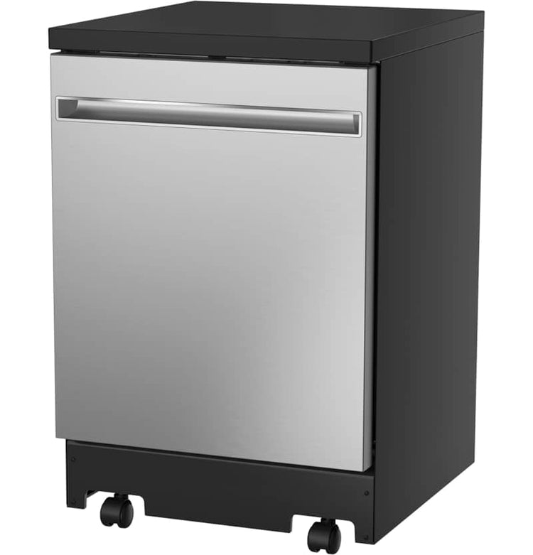 24 Stainless Steel Portable Dishwasher with Sanitize Cycle