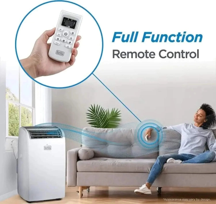 Black+decker Air Conditioner, 14,000 BTU Air Conditioner Portable for Room up to 700 Sq. Ft. with Remote Control, White