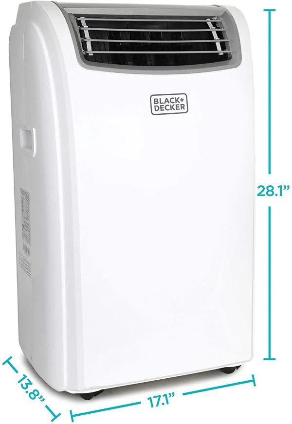 Black+decker 14,000 BTU Portable Air Conditioner with Heat and Remote Control, White