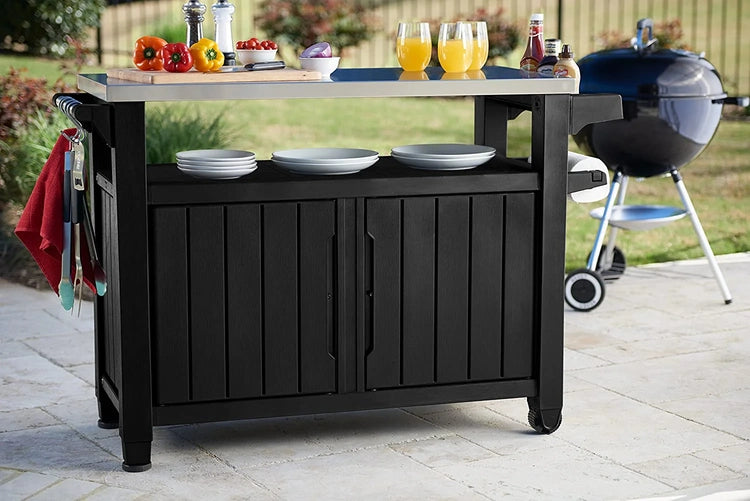 Keter Unity Xl Portable Outdoor Table and Storage