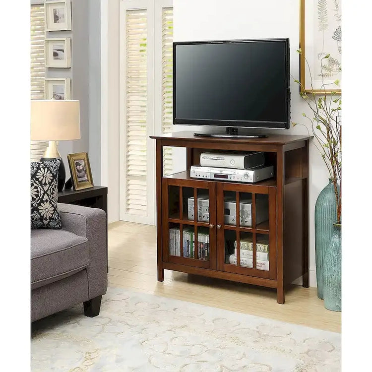 Convenience Concepts Big Sur Highboy 40 Inch TV Stand with Storage Cabinets