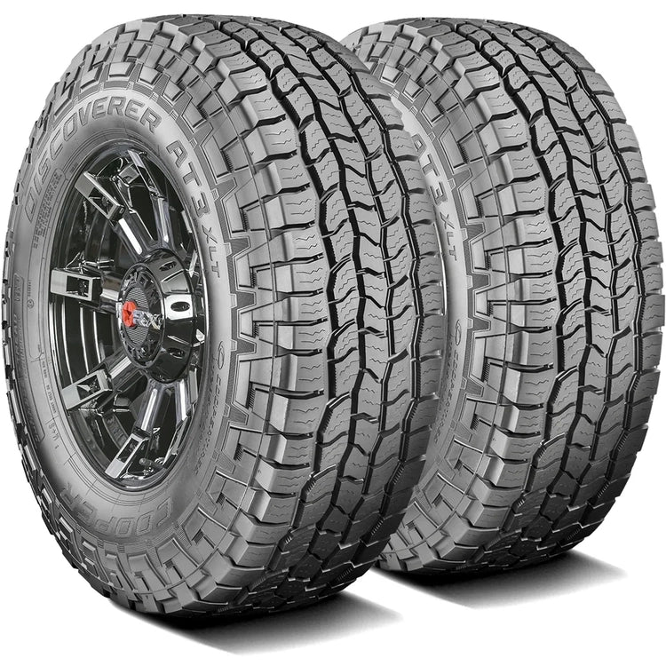 Pair of 2 (Two) Cooper Discoverer AT3 Xlt Lt 285/60R20 125/122S E 10 Ply A/T All Terrain Tires