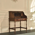 32 Mini Roll Top Desk W/USB Power Outlet - N/A