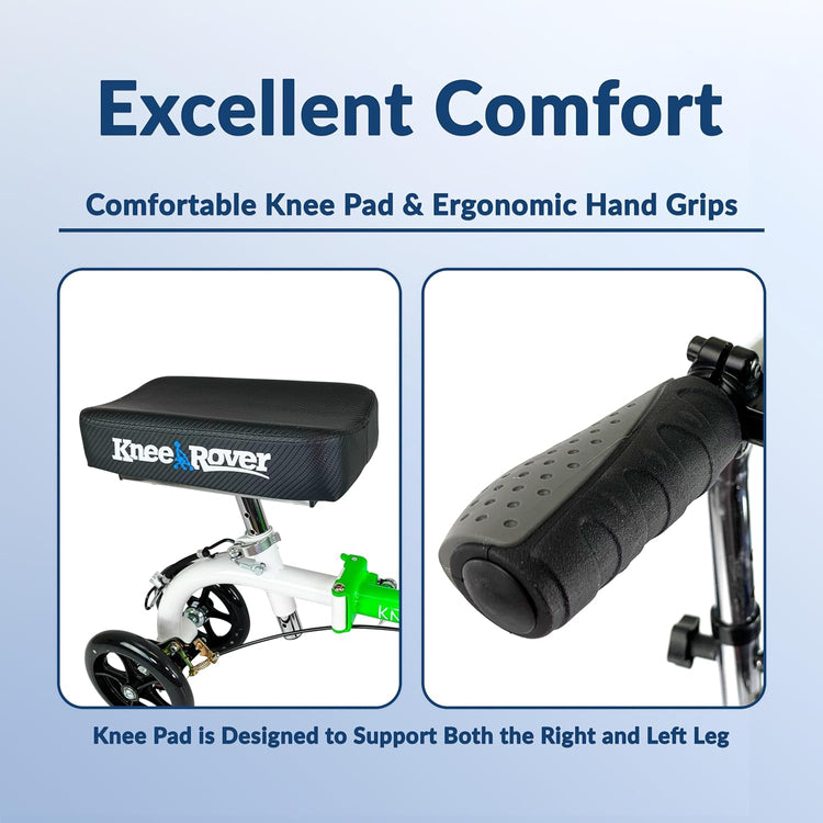 All Terrain Knee Scooter for Adults for Foot Surgery Heavy Duty Knee Walker for Broken Ankle Foot Injuries Recovery Leg Scooter Knee