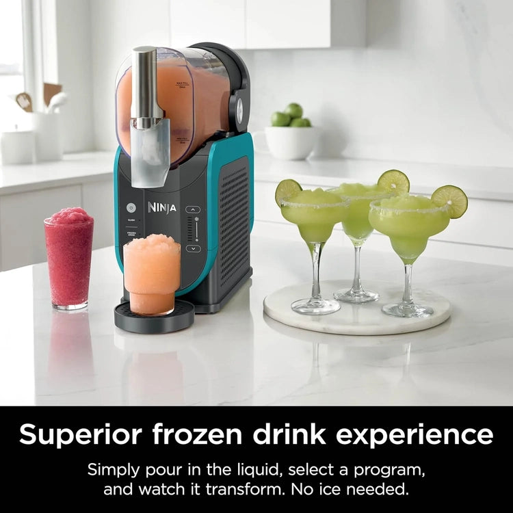 Slushi with Rapidchill Technology, 88 Oz. Frozen Drink & Slushie Machine, 5 Preset Programs, Margaritas, Frappés, and More, Accents, Black