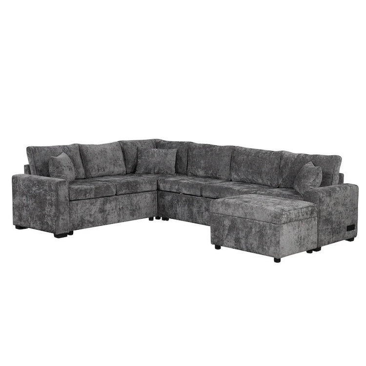Sectional Sofa Pull-Out Sofa Bed Sleeper