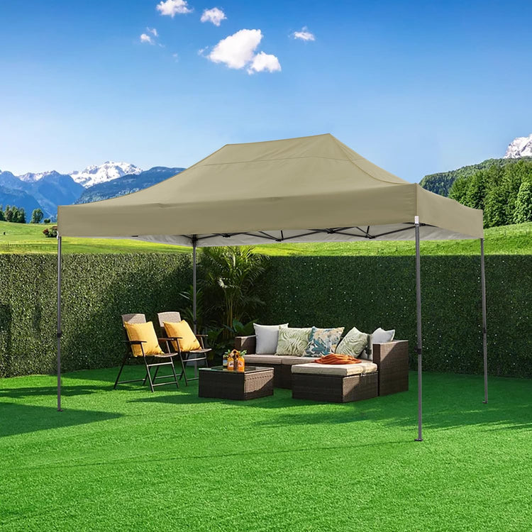 Cobizi 10x20 Heavy Duty Pop up Canopy Tent with 6 Sidewalls Easy up Commercial Outdoor Canopy Wedding Party Tents